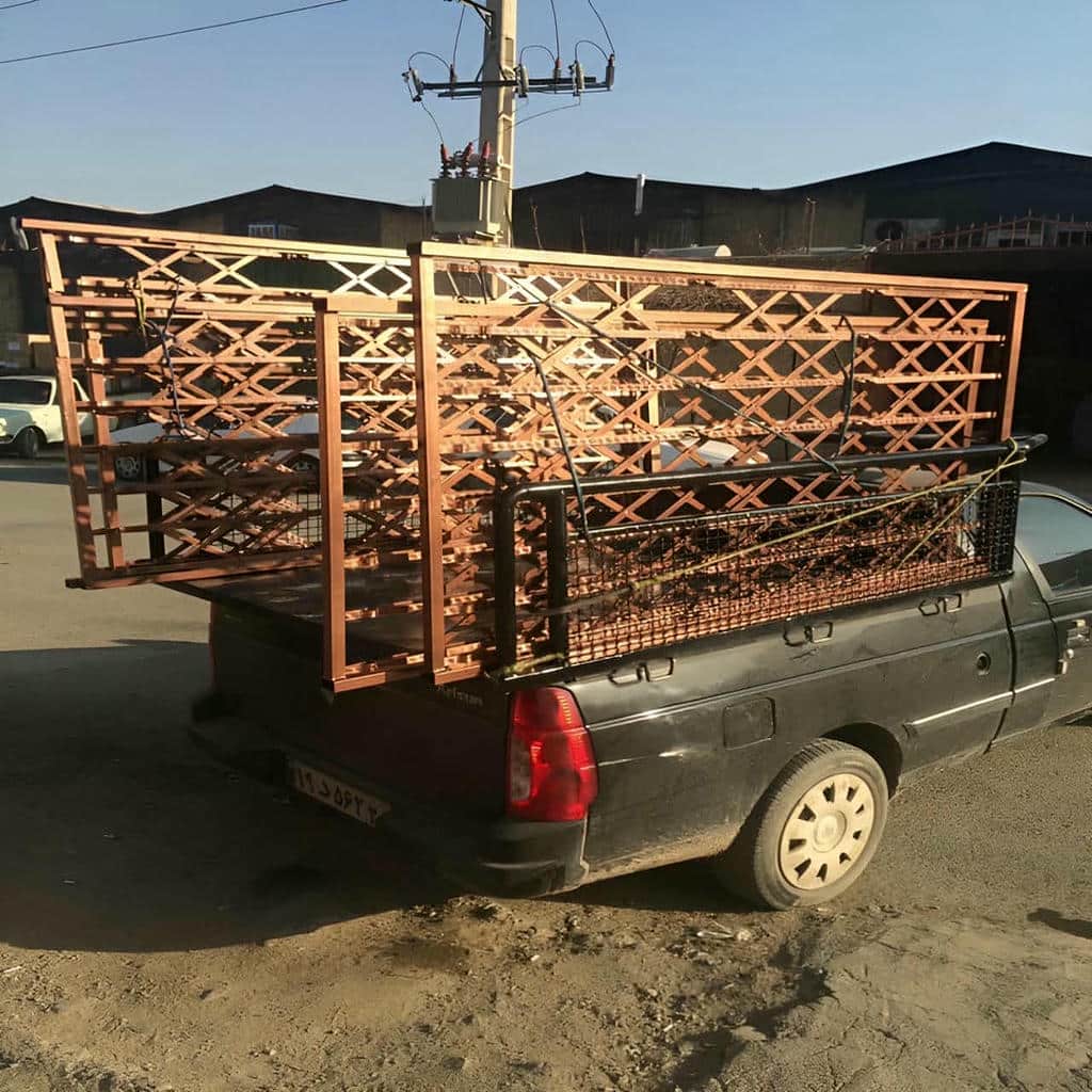 10 طرح درب آکاردئونی مدرن مشکی ورودی اداری