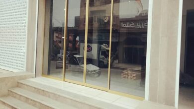 6 مدل درب اتوماتیک شیشه ای لولایی سنسوردار