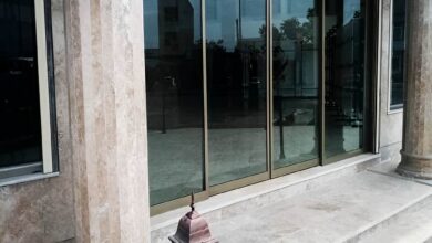 8 مدل درب اتوماتیک شیشه ای هتل لابی