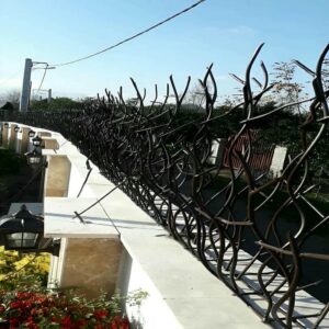 10 طرح حفاظ دیوار شاخ گوزنی میلگرد خمکاری