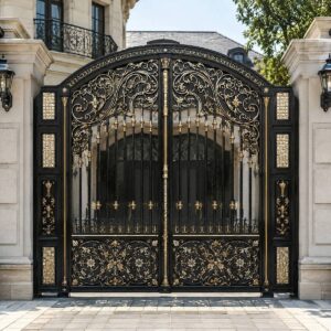 7 نمونه درب ویلایی ریلی محوطه باغ