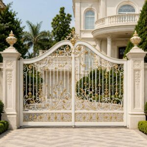 8 مدل درب ویلایی قاب دار محوطه