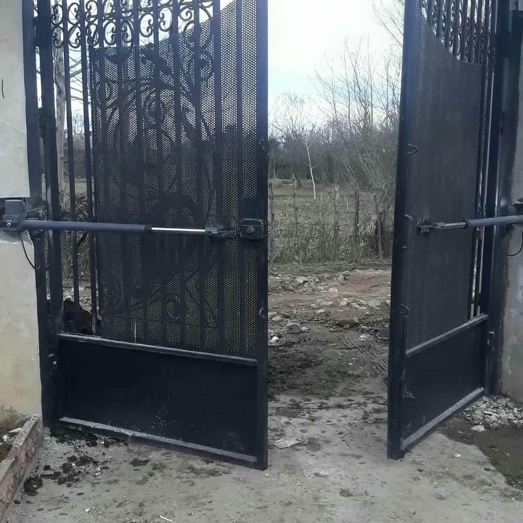 مدل درب اتوماتیک ریلی حیاط مناسب دهانه عریض