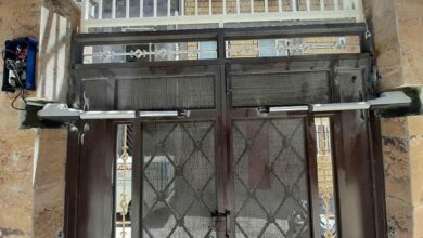 13 نمونه جک درب حیاط سنگین شاسی دار