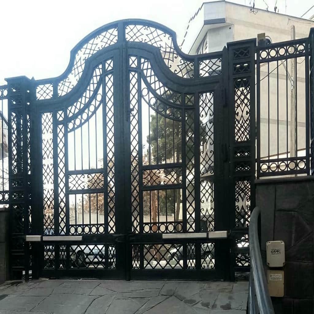 جک بازویی درب پارکینگ دو لنگه با نصب استاندارد