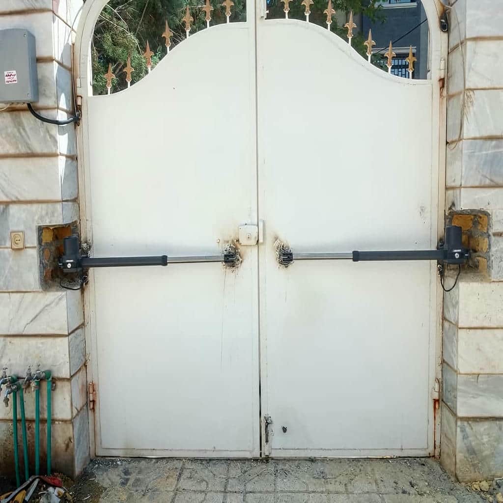 تعمیر جک درب پارکینگ الکترومکانیک خانگی و تنظیم توقف نرم
