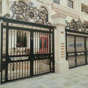 7 مدل درب ساختمان مدرن نمای سنگ
