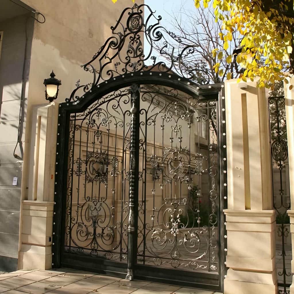 درب ویلایی پارکینگ دو لنگه آماده سیستم اتوماتیک