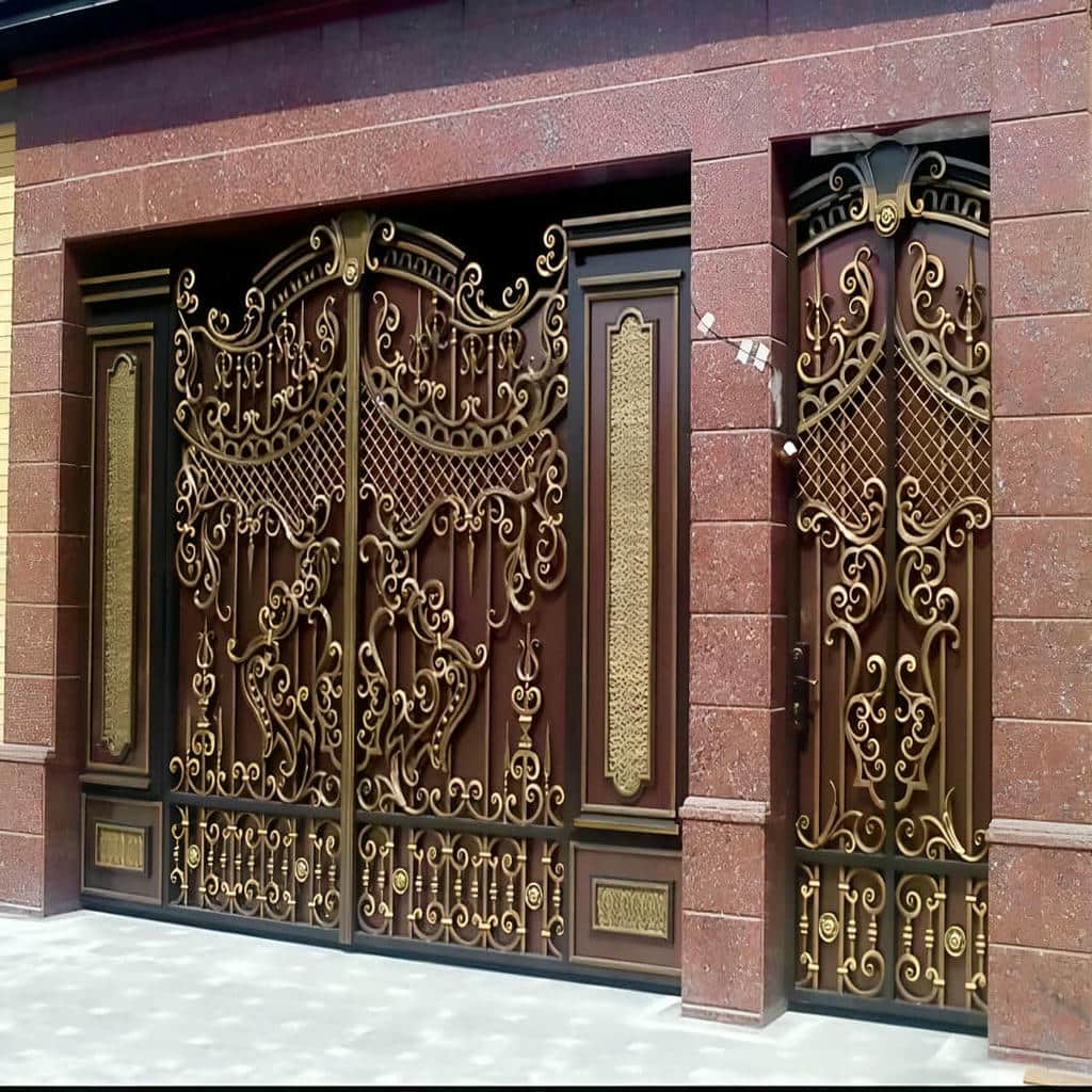 درب پارکینگ شاسی فلزی تقویت شده کشویی با شاسی مقاوم