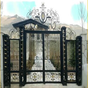 13 مدل درب پارکینگ آهنی ریلی