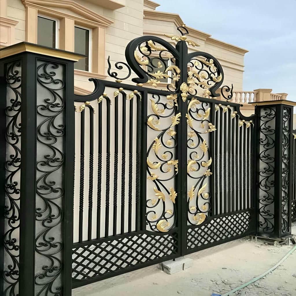 13 طرح درب حیاط قاب فلزی