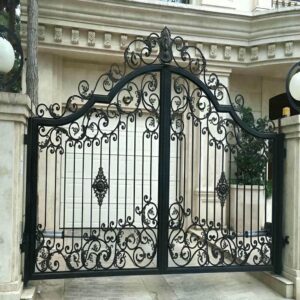 7 نمونه درب ویلا مدرن نمای سنگی