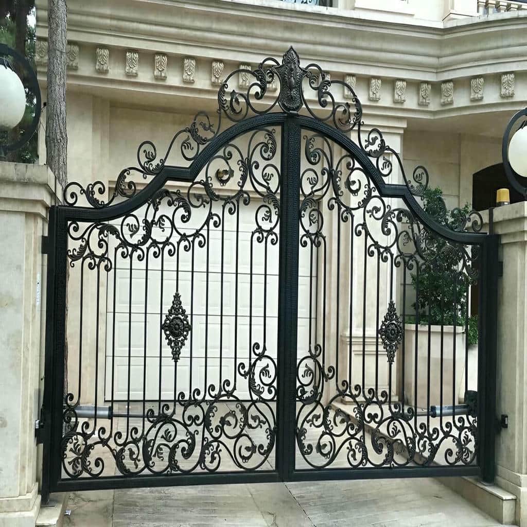 7 نمونه درب ویلا مدرن نمای سنگی
