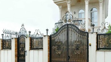 12 مدل درب حیاط بزرگ پارکینگ