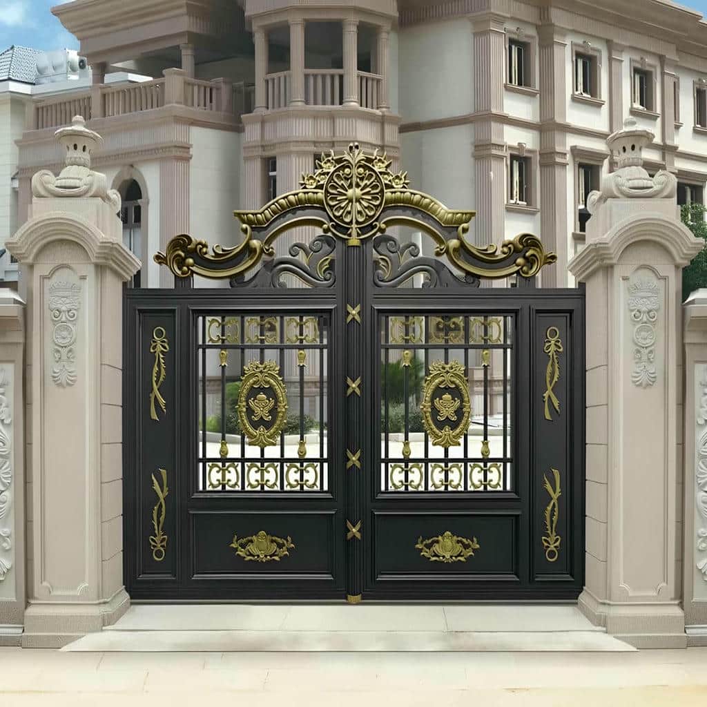 اجرای درب پارکینگ CNC پنل فلزی با جوشکاری مرحله‌ای
