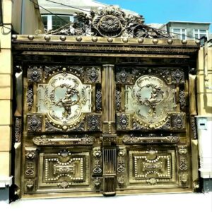 13 طرح درب پارکینگ آهنی ساده قاب دار
