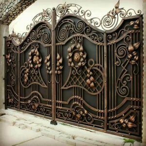 7 طرح درب پارکینگ طرح چوب ترموود