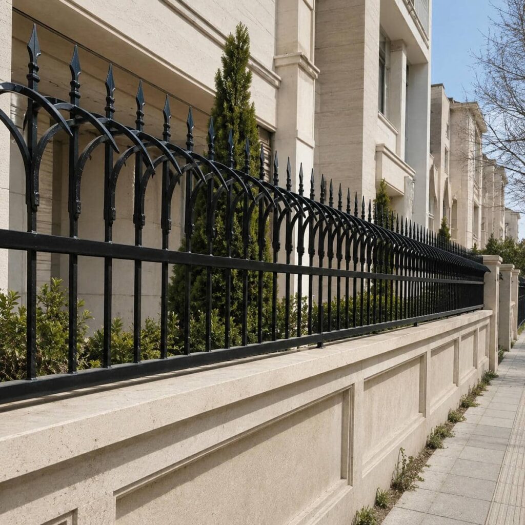 اجرای حفاظ نیزه‌ای ویلایی با جوشکاری دقیق و اتصال پایدار