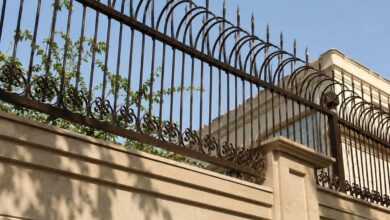 9 طرح حفاظ دیوار ویلایی مدرن طرح نیزه