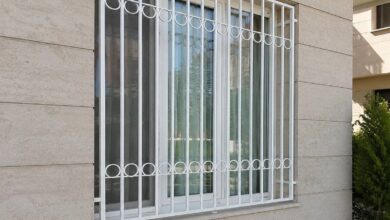 8 مدل نرده پنجره فلزی شاسی دار