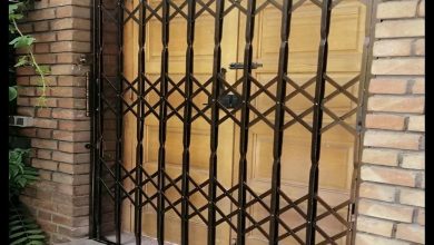 حفاظ درب ضد سرقت فلزی ورودی ساختمان