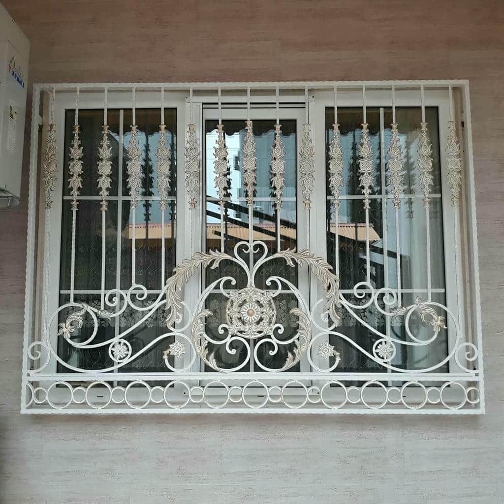 نرده پنجره با ابعاد سفارشی