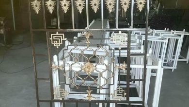 حفاظ پنجره آهنی ساده ساختمان مسکونی