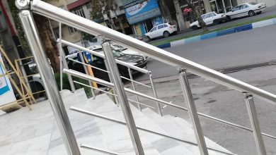 نرده بالکن آپارتمان با طراحی مدرن
