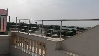 نرده آلومینیومی بالکن مدرن