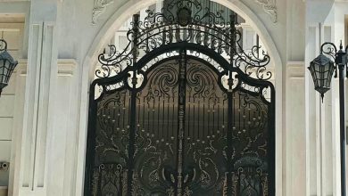 درب لاکچری حیاط فلزی مدرن