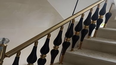 نرده فرفورژه راه پله کلاسیک