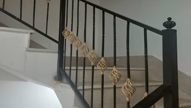 نرده بالکن آپارتمان نمای کلاسیک