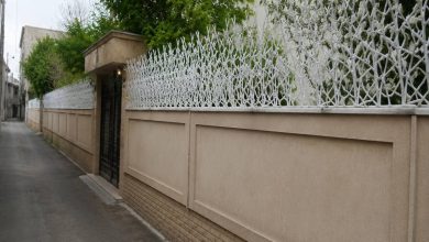 حفاظ شاخ گوزنی فلزی برای ویلای مدرن