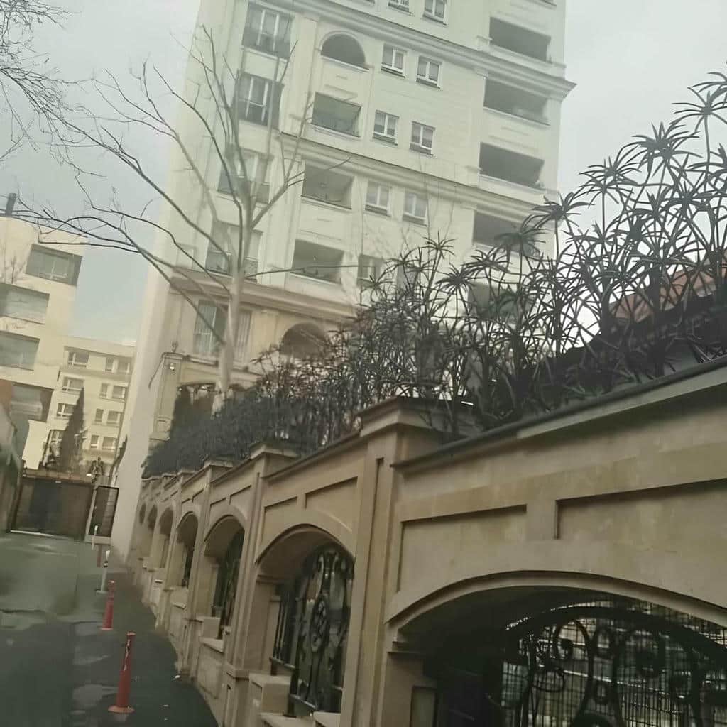 حفاظ سرنیزه ای روی دیوار محوطه