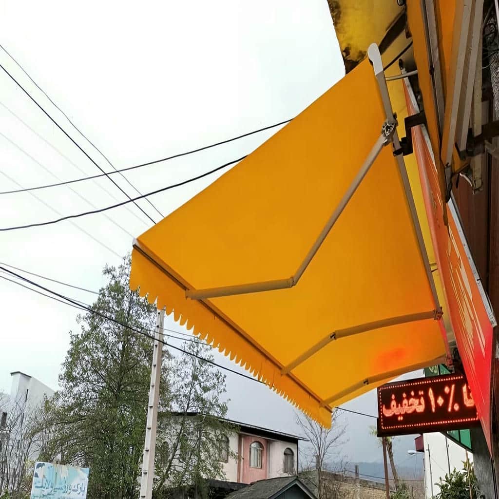 سایبان برقی فضای تجاری