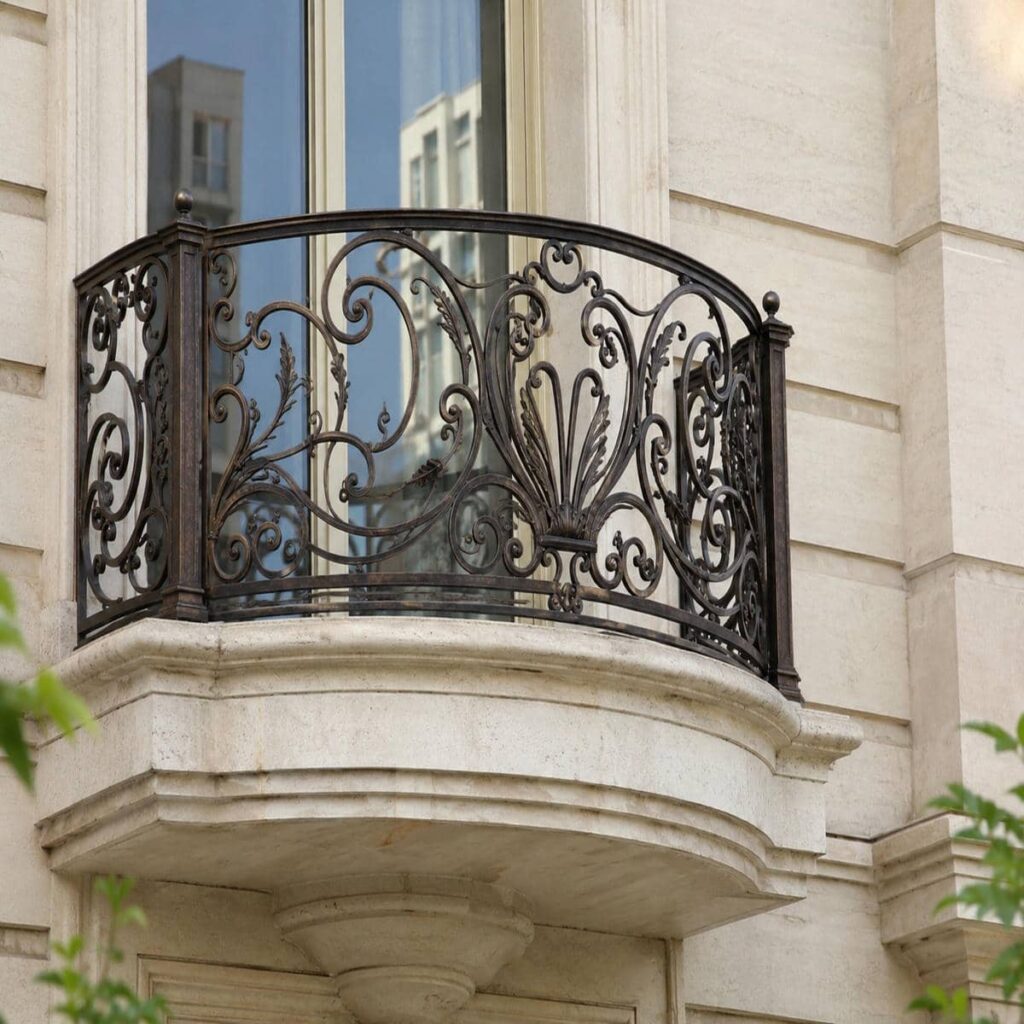 نرده تراس ایلام طرح ساده
