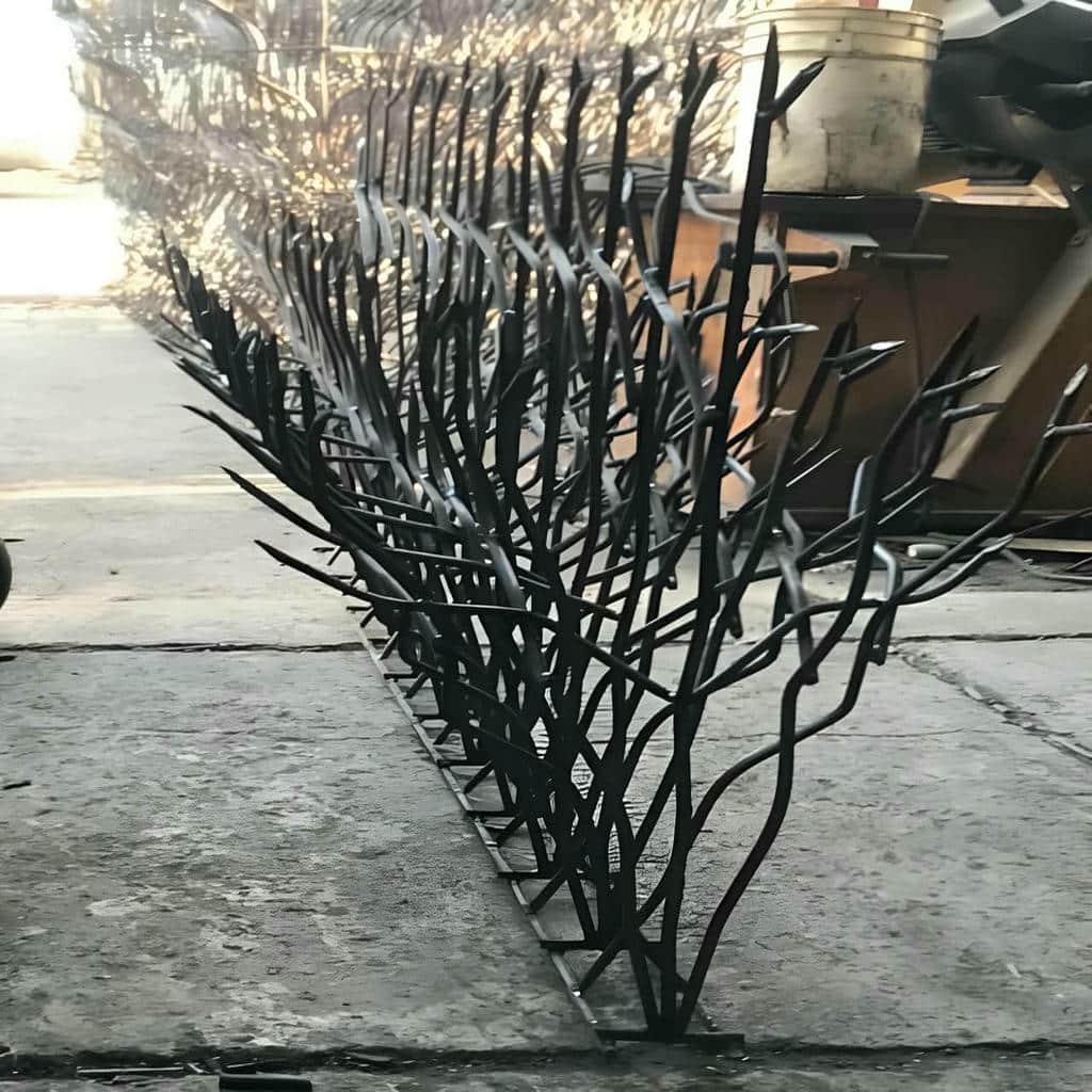 نرده حفاظ دیوار با پوشش رنگ کوره ای