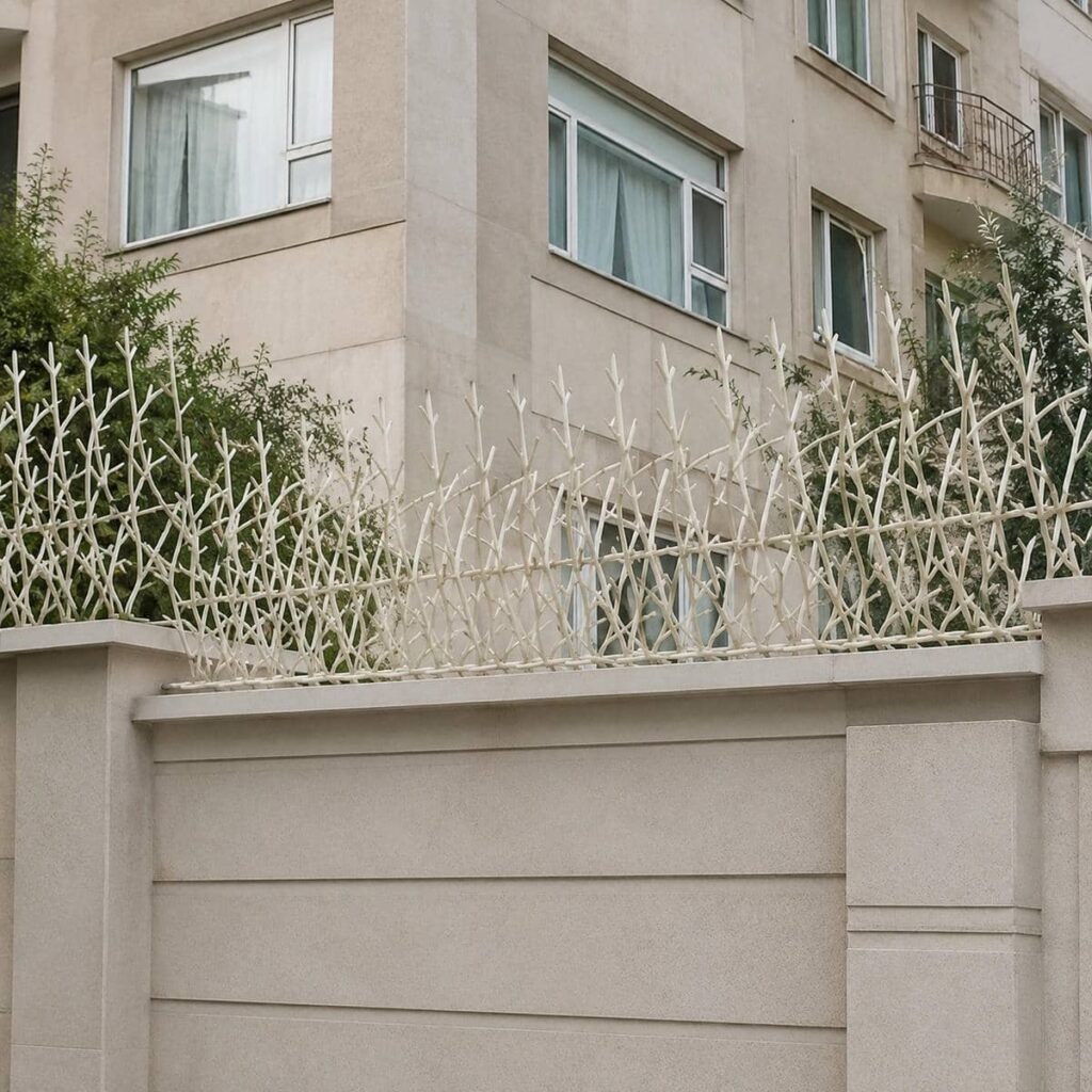 نرده حفاظ دیوار فلزی با طراحی مدرن