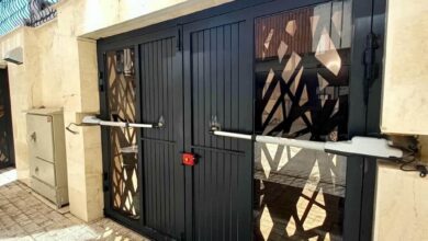 جک درب پارکینگ بازویی ارومیه با ورودی ویلایی