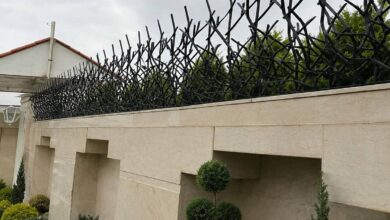 حفاظ دیوار بجنورد مدل شاخ گوزنی فلزی