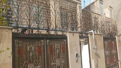 حفاظ دیوار سنندج با مدل شاخ گوزنی فلزی