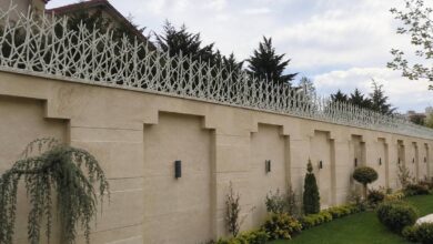 حفاظ دیوار شاخ گوزنی کرمان نمای ساختمان