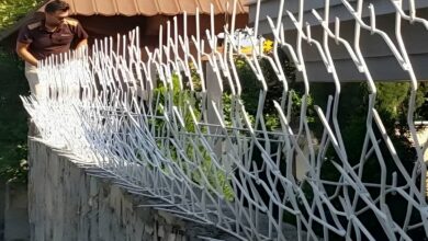 حفاظ دیوار فلزی استان لرستان با طرح شاخ گوزنی