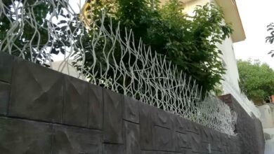 حفاظ دیوار فلزی بیرجند با طرح شاخ گوزنی