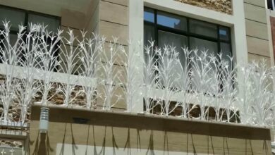 حفاظ دیوار فلزی تهران با طرح شاخ گوزنی