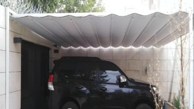سایبان برقی زنجان با پوشش مقاوم