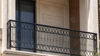 نرده بالکن اهواز نمای کلاسیک فلزی
