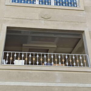 نرده بالکن فلزی استان کرمانشاه نمای ساختمان